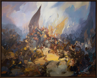 Dairo Vargas, Passage of Time, 2023 contemporary Painting by the Colombian Artist.