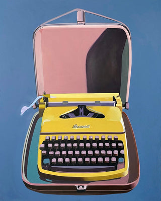 Jessica Brilli, Supermetall Typewriter, 2023 contemporary Painting by the American Artist.
