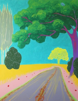 Duncan Robert McCormick, A Shropshire Summer Lane, 2023 contemporary Painting by the British Artist.