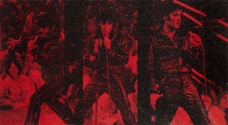 Russell Young, Elvis 1968 Triptych (Supreme Red), 2019 contemporary Print by the British Artist.