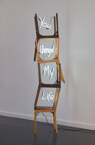 Carl Hopgood, Chair Therapy You Changed My Life, 2021 contemporary Sculpture by the British Artist.