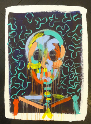 Bradley Theodore, Deep Thought, 2016 contemporary Works on Paper by the Caribbean Artist.