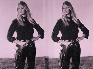 Russell Young, Bardot Cowgirl Diptych (Wild Pink), 2019 contemporary Print by the British Artist.