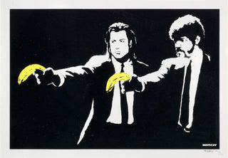 Banksy, Pulp Fiction, 2004 contemporary Print by the British Artist.