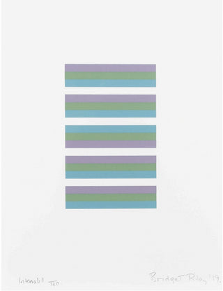Bridget Riley, Intervals 1, 2019 contemporary Print by the British Artist.