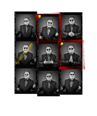 Andy Gotts, Elton John Contact Sheet, 2014 contemporary Print by the British Artist.