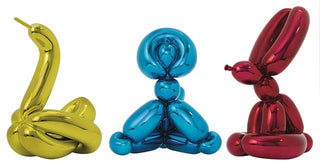 Jeff Koons, Balloon Rabbit, Monkey and Swan, 2017 contemporary Sculpture by the American Artist.