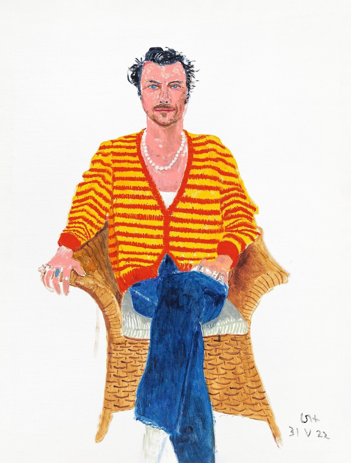 David Hockney's Harry Styles painting, a famous collaboration in the arts between the  two British icons