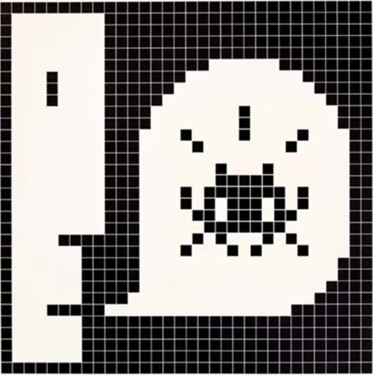 When COVID-19 affected the world, art and the global economy, Invader created this tiled art work, 'Alert: System Infected,' which emerged among the great art investment opportunities of the downturn.